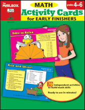 Activity Cards for Early Finishers: Math (Grs. 4-6)