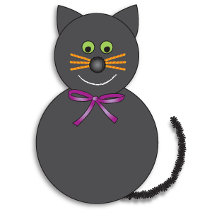 Halloween Craft: black cat