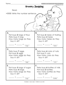 Kidzone winter math word problems